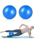 2 Pcs Pilates Balls, 9 Inch Small Exercise Ball, Barre Balls for Yoga, Core Training, Workout and Physical Therapy