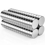 Neodymium Magnet, Extra Strong for Fridge Whiteboard Office Crafts Mini Round Magnets Heavy Duty (10mm×3mm, 60 Pcs)