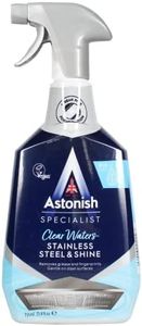 Astonish Specialist Stainless Steel and Shine Spray, for Polished Surfaces, Clear Waters, 750ml