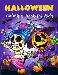 Halloween Coloring Book For Kids: Halloween coloring books party favors for kids 4-8 |