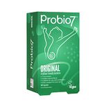 Probio7 Original | Vegan Approved | 7 Live Strains | 4 Billion CFU + 2 Types of Natural Fibre | Digestive Health Supplement (100 Capsules)