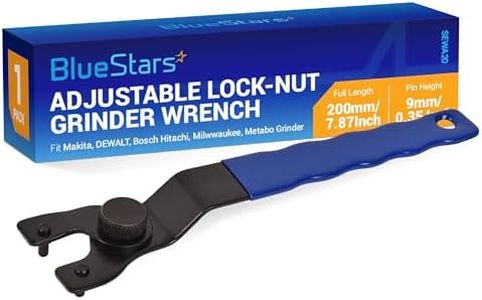 BlueStars SEWA20 Grinder Wrench Universal Adjustable Grinder Lock-Nut Pin Wrench Replacement - Exact Fit For Dewalt Bosch & other Grinders (10-30mm)