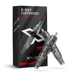 Xnet X-RAY #12 Standard 25RM Tattoo Cartridges 20pcs Disposable 0.35mm 25 Curved Magnum Needles for Professional Tattoo Artists Permanent Makeup Tattoo Supplies