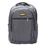 Dhariwal Unisex Dual Compartment Laptop Backpack with Rain Cover 51L LB-106 (Grey) -