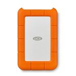 LaCie Rugged Mini 2TB External Hard Drive Portable HDD USB 3.0 USB 2.0 Compatible, Drop Shock Dust Rain Resistant Shuttle Drive, for Mac and PC Computer Desktop Workstation PC Laptop (LAC9000298)