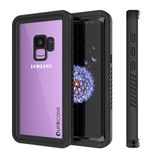 Galaxy S9 Waterproof Case, Punkcase [Extreme Series] [Slim Fit] [IP68 Certified] [Shockproof] [Snowproof] [Dirproof] Armor Cover W/Built in Screen Protector for Samsung Galaxy S9 [Black]