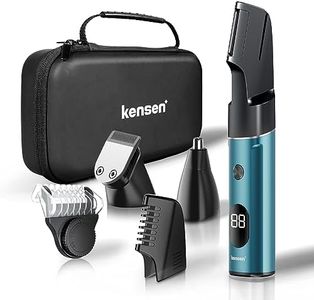 Body Hair Trimmer for Men, kensen 3-in-1Body Groomer for Men, Men's Groin & Pubic Hair Trimmer, Wet/Dry Cordless Waterproof Male Hygiene Razor, Men's Gift (Green)