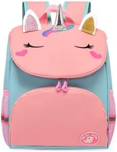 Flippi Backpack Unicorn 3D Waterproof School Bag & Backpack For Toddlers & Kids Age 1-4 Years, Multi-Use, 2 Compartments (Height 34 Cms, Width 23.5 Cms, Depth 9.5 Cms)
