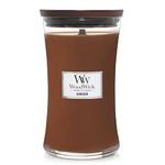 WoodWick Large Hourglass Scented Candle, Humidor - Premium Soy-Paraffin Blend Wax, Pluswick Innovation Wood Wick, Long Lasting Fragrance and Iconic Design