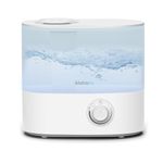 AlohaAir Humidifiers for Room, Cool Mist Top Fill Essential Oil Diffuser, 4.0L Humidifier for Home, Bedroom, Baby, and Plants, 7 Color Lights, Quiet, 360° Nozzle, Auto Shut-Off, (White)