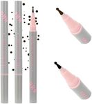 WALLFID Writing Instrument, Natural Brown+Black Freckle Pen, Waterproof, Small Round Head, Magical Spot Pen (1 Count)