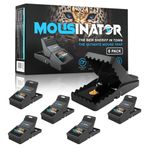 MOUSINATOR Mouse Trap | 6 Pack | Professional Mouse Traps for Indoor and Outdoor | Easy to Set | Safe and Reusable | Easy to Clean | Effective Small Mice Catcher | Best Snap Traps That Works Instantly