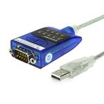 Gearmo USB 2.0 RS-232 Serial Adapter 16 Inches with LED Indicators