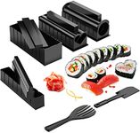 AGPTEK Sushi Making Kit, Sushi Maker 11PCS Complete with Premium Sushi Knife & User Manual, 11 Pieces DIY Sushi Set Sushi Rolls