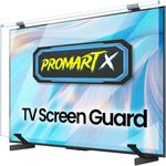 PROMART X 65 Inch LED TV Full Screen Protector Glass | 4K Smart TV Guard | Non Breakable Tempered Fiber Glass Guard | 100% Crystal Clear Transparent