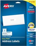 Avery Easy Peel Printable Address Labels with Sure Feed, 1" x 2-5/8", White, 750 Blank Mailing Labels (08160)