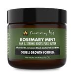 Sunny Isle Rosemary Mint Hair and Strong Roots Butter 2oz, Infused with Biotin & Jamaican Black Castor Oil, Dry Scalp, Split Ends & All Hair Types