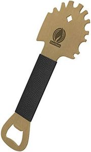 Cave Tools Bristle-Free Metal Grill & Griddle Scraper - Includes Bottle Opener - Barbeque Brush Substitute - BBQ Grill Accessories, Brass