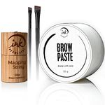 50g White Brow Paste, Mapping String and Eyebrow Brush Kit [Large 50g Container and 2 brushes] Brow Shape and Define | Draw Or Sketch The Right Shape Of The Eyebrow | 1.8 oz, Eyebrow Tinting Tool