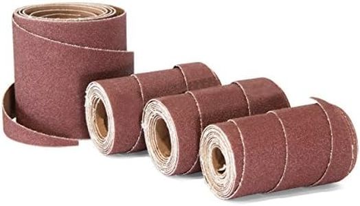 WEN 65910SP120 120-Grit 10-Inch Pre-Cut Ready-to-Wrap Drum Sander Sandpaper, 4-Pack