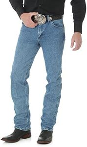 Wrangler Men's Premium Performance Cowboy Cut Slim Fit Jean, Stonewashed, 32W x 32L