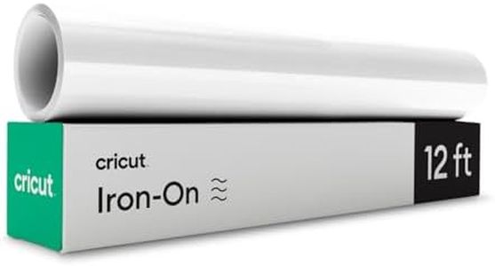 Cricut Everyday Iron On - 12” x 12ft - HTV Vinyl for T-Shirts - Use with Cricut Explore Air 2/Maker, StrongBond Guarantee, Outlast 50+ Washes, White