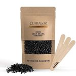 CLARABELLE PROFESSIONALS Women Hard Wax Beans Depilatory Stripless Wax & Painless| Used For Upper Lips, Arms, Legs, Full Body,Bikini |Smooth Skin (Charcoal_800 GM)