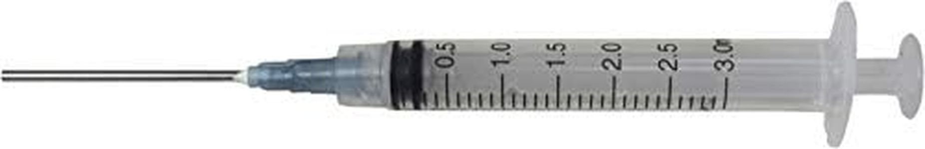 Duda Energy Syringepk003 Industrial Syringes with 15G x 1-1/2" Blunt Tip Fill Needle and Plastic Cover, 3 mL (Pack of 10)