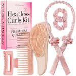 Heatless Curlers Gift Set, Hair Curler Headband for Long & Short Hair - No Heat Curlers for Overnight Heatless Curls - Attractive Gift for Teens & Women (Peach, 6 Pack)
