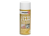 Zinsser ZINCSP400A 400 ml Cover Stain Primer/Finish Aerosol