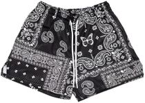 BOOMLEMON Mens Paisley Shorts Mesh 