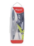 Maped Study Mechanical Pencil Compass (0.5 Mm)|Graphite | Rounder | Rounder compass | Geometry compass | Sturdy and strong performance | Die-Casted for durability