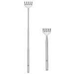 Garden of Arts® Stainless Steel Telescopic Back Scratcher, Pen Shape Body Massager, Extendable Itch Relief Tool for Men & Women, Portable Pocket Size (Silver, 1 Pc)