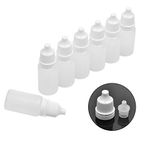 Jespeker 50 PCS Plastic Dropper Bottle Drop Bottles Empty Squeezable Eye Liquid Essential Oil Squeeze Bottle Small Dropper Refillable Containers with Caps 10ml