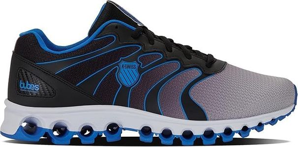 K-Swiss Men's Tubes 200 Training Shoe, Black/Brilliant Blue/Vapor Blue White, 8.5 XW
