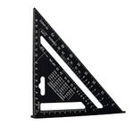 PengLAI Rafter Square Metric 7 inch Set,Aluminum Carpenters Roofing Square,Triangle Ruler Protractor/Aluminum Alloy Square Triangle Ruler/Speed Square Builders Square Tool