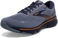 Brooks Men's Ghost 15 Neutral Running Shoe, Flintstone/Peacoat/Oak, 10 US