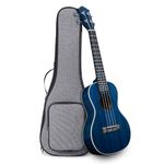 Ranch Concert Ukulele 23 inch Professional Wooden ukelele Instrument with Free Online 12 Lessons and Gig Bag - Small Hawaiian Guitar - Starry Blue