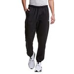 Champion Men's, Reverse Weave, Heavyweight Fleece Sweatpants, 30" Pants, Black/C Logo, Medium