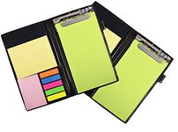 COI Memo Note Pad/Memo Note Book with Sticky Notes & Clip Holder in Diary Style… (Neon 2 pcs)