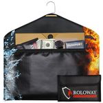 ROLOWAY Hanger Diversion Fireproof Safe with Small Fireproof Bag - Hidden Safe Compartment for Home & Travel - Secret Safe for Money Stash, Cash Hiding - Water Resistant Pocket Safe Under Clothes