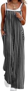 Lepunuo Bohemia Casual Jumpsuits Women Wide Leg Overalls Spring