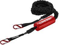 Cressi Trailer Leash for Towing and Mooring SUP Boards with Carabiners for Quick Catch and Release