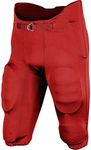 CHAMPRO Boys' Terminator 2 Integrated Youth Football Pants with Built-in Pads Scarlet