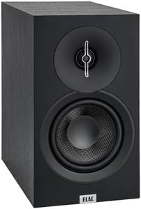 ELAC Debut 3.0 DB53-BK Bookshelf Speakers, Ash Black (Pair) - 1" Aluminum Dome Tweeter and 5.25" Aramid Fiber Woofer, Bass Reflex