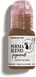 Perma Blend - Harvest Blonde - Microblading Ink for Permanent Eyeliner - Professional Tattoo Ink - Blonde Tattoo Ink Makeup - Vegan (0.5 oz)