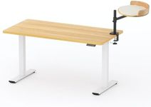 FLEXISPOT EN2 55"x28" Standing Desk with Solid Wood Cat Bed, Maple