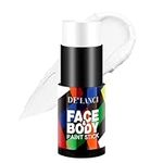 White Face Paint Stick, La Catrina Cream Blendable Body Paint Stick White, Sports Face Paint Foundation Makeup, Professional Halloween Makeup Clown Joker Cosplay Special Effects SFX Costume Parties