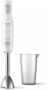 Philips Hand Blender - 650 W, with Splash Guard and ProMix Technology, 18 x 19 x 25 cm, White (HR2534/00)