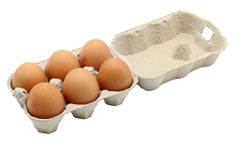 Egg Boxes Half Dozen, Recyclable and Biodegradable Pack of 100